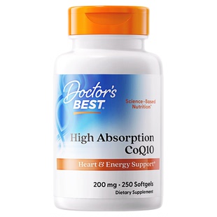 Doctor's Best多特倍斯金达威美国进口辅酶q10护心200mg大瓶装