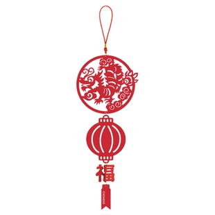 kemoko毛毡布灯笼挂饰新年2026马年布置装饰圣诞节无纺布剪纸墙面