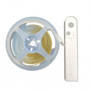 智能人体感应COB灯带5V电池盒款usb充电款无线卧室床底软LED灯条