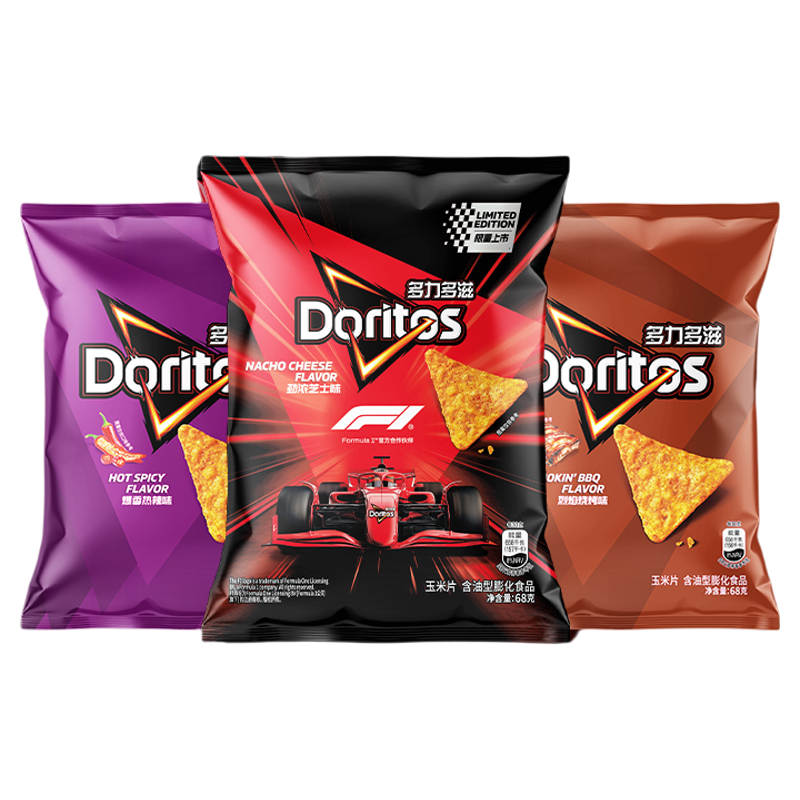 【F1联名款】多力多滋 doritos多口味零食3包玉米片夜宵追剧宿舍