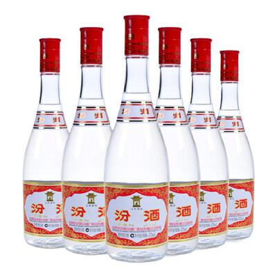 汾酒红盖475ml*6瓶清香型白酒