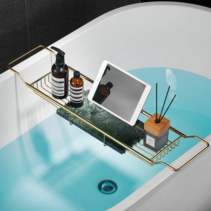 不锈钢浴室大理石浴缸架伸缩沥水收纳架卫生间手机平板泡澡置物架