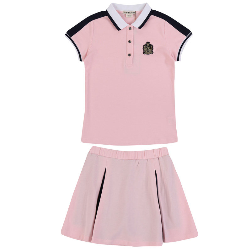 常春藤夏季POLO衫短裙套装