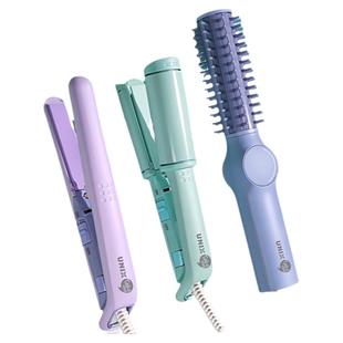 韩国unix迷你卷发梳卷发棒旅游便携陶瓷涂层卷直板夹无线卷发棒器