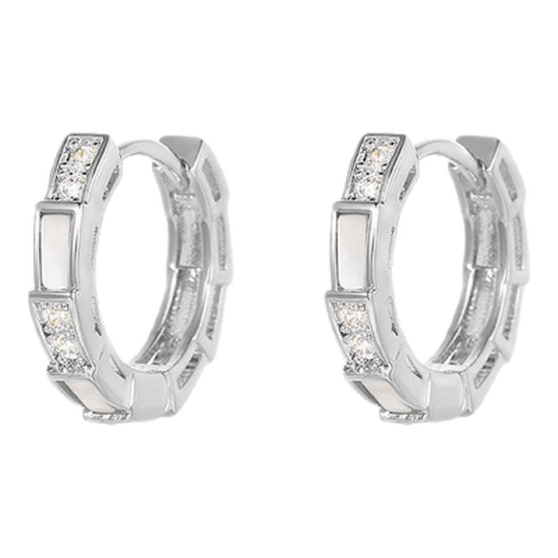 DODOGOGO骨节锆石耳扣2026新款爆款耳环轻奢高级感耳圈气质耳饰