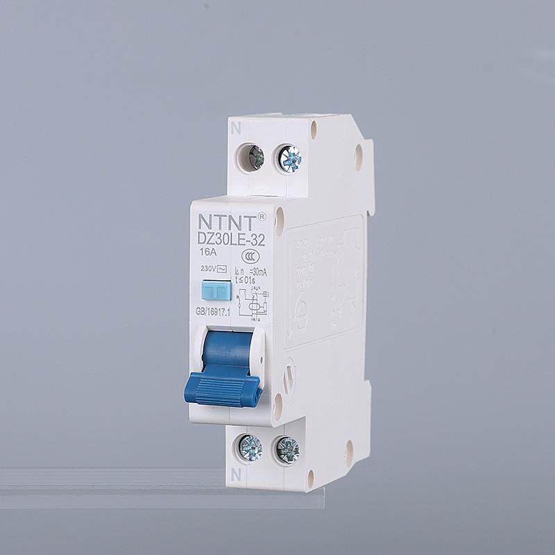 单片漏电保护器 1P双进双出6A10A25A32A 单极220V家用漏保 断路器
