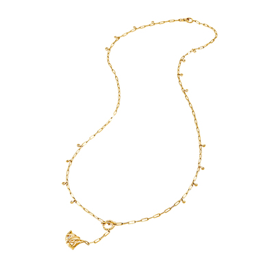 轩灵珠宝18k金冬季新款毛衣链