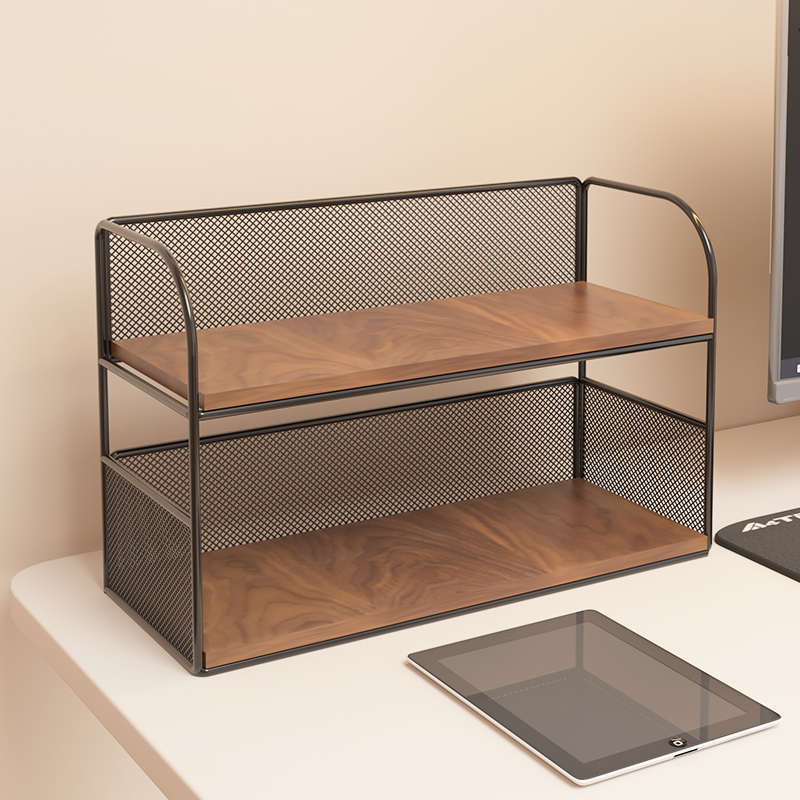 书架桌面置物架简易多层书桌上学生用办公室工位收纳架宿舍整理架