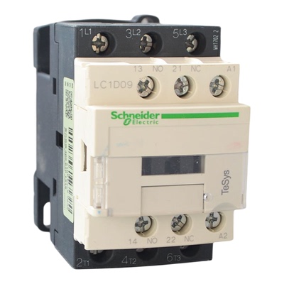 施耐德交流接触器110v 220v380v小型三相接触器式继电器LC1D09F7C