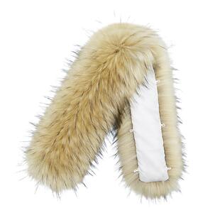 仿真貉子毛男女士羽绒服毛领子帽条毛条大衣领子围脖单买通用百搭