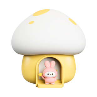 蘑菇充电卧室小夜灯可爱睡眠灯床头氛围礼物灯儿童拍拍灯生日礼物