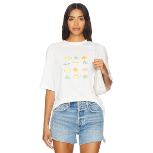 Never Fully Dressed ATLANTIS T恤白色REVOLVE小众新款