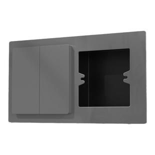 暗装86型开关插座暗盒开孔修复外框盖子墙壁孔遮挡盖修补外框