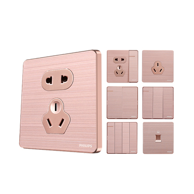 飞利浦10a86型暗装金属开关插座