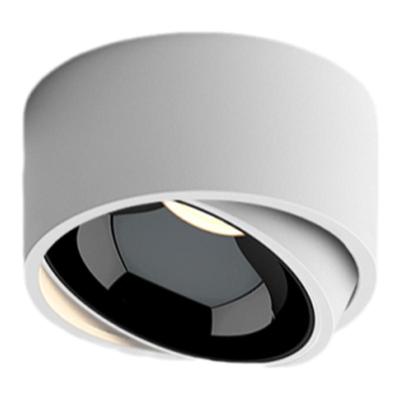 超薄明装射灯小山丘客厅家用天花灯深杯防眩可调角度筒灯中山灯具