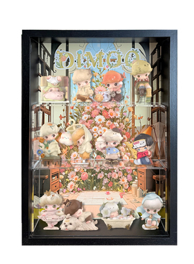 DIMOO星期八系列展示盒中空7cm抽拉星星人手办盲盒diy收纳展示