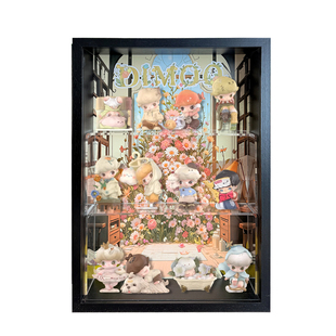 DIMOO星期八系列展示盒中空7cm抽拉星星人手办盲盒diy收纳展示