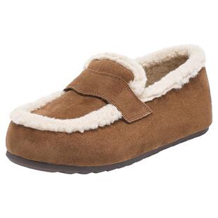 大东官方全包加绒勃肯鞋女2026新款冬季内增高毛毛鞋平底博肯鞋子