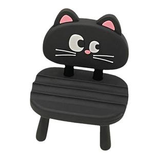 可爱创意手机支架桌面2025新款家用便携稳固小凳子手机放置架摆件