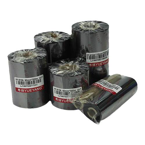 蜡基碳带粤扬810A条码碳带卷110mm*300mTSC佳博科诚GODEX博思得POSTEK标签条码打印机适用碳带色带