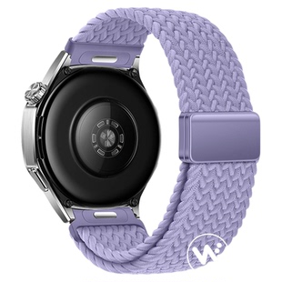 适用华为GT6手表带6pro磁吸扣watch5十周年款按键拆gt5pro编织回环腕表带4pro运动GT4智能GT3秋冬男女透气