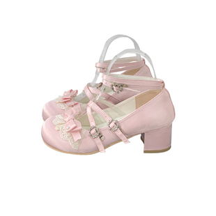 [安妮的话本中跟版]小艾咪lolita鞋可爱doll感中跟玛丽珍甜妹