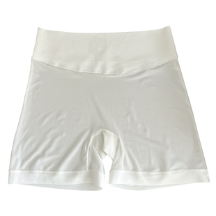 冰丝安全裤防走光女夏季无痕女士内裤二合一打底裤不卷边平角白色