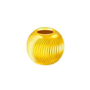 【盛世珠宝】黄金转运珠999足金硬金金珠送礼女友