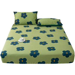 定制纯棉床笠单件学生宿舍1.5米1.8m床垫套罩榻榻米全棉床罩床单