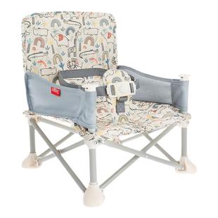 Nuby努比印花便携折叠餐桌椅可折叠儿童座椅家用婴儿吃饭多功能