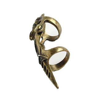 霸气骷髅戒指个性夸张潮男活动关节爪子兄弟合金手指指环男食指戒