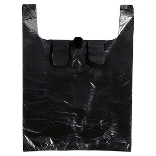 大号黑色塑料袋加厚垃圾袋搬家打包袋背心袋一次性方便手提袋胶袋