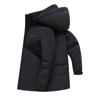 雪中飞2026春秋商务休闲轻薄男性中长款保暖夹克外套轻羽绒服大码