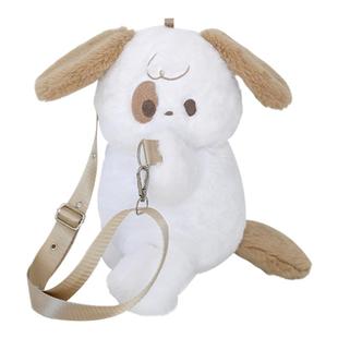 RosyPosy柔设毛绒趴趴包可爱小猫背包卡通玩偶包斜挎包小猫趴趴包女生生日礼物新年礼物公仔包包女款双肩包