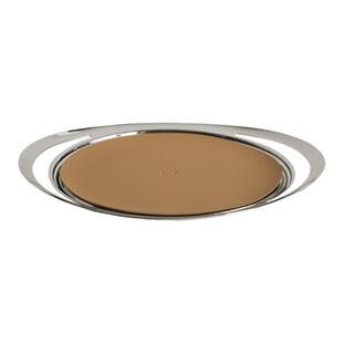 纳茉 EDGE不锈钢托盘 LamomeDeco轻奢高档水果盘早餐下午茶置物盘