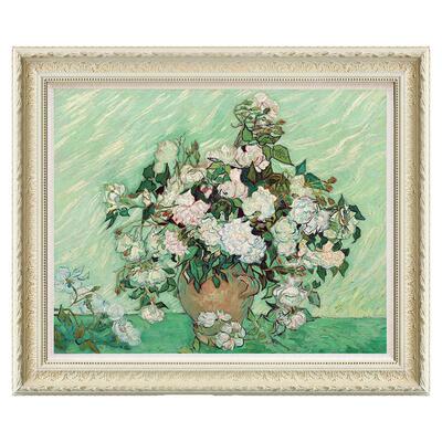 风色梵高玫瑰静物花卉油画卧室
