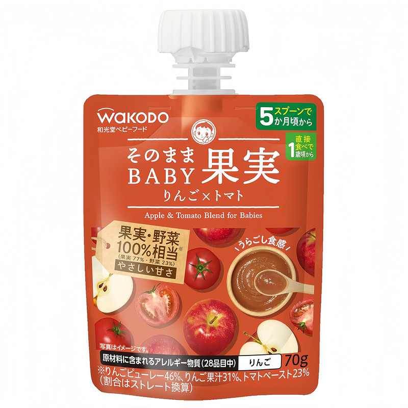 日本进口和光堂宝宝水果泥5月+