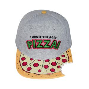 语罐头正版披萨咬一口pizza加大忍者神龟可调节嘻哈鸭舌棒球帽子