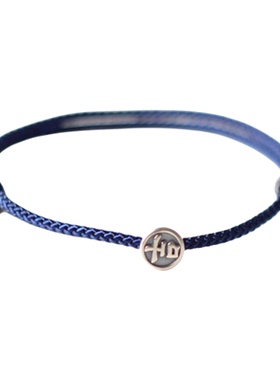 男女通用925银大吉国风手工手绳