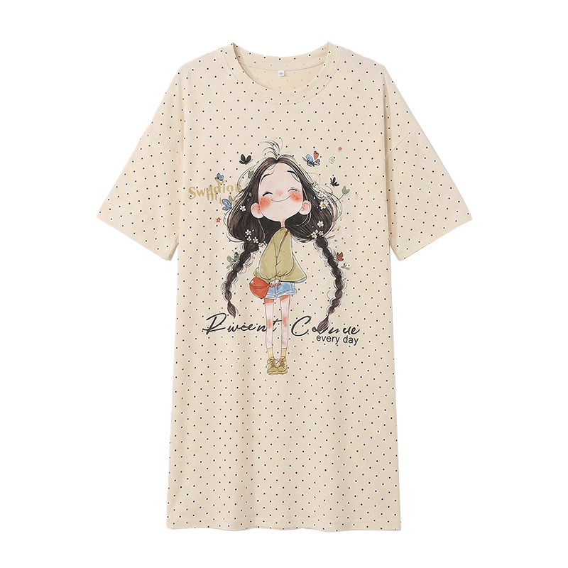 睡衣女孕妇家居裙中长款夏季宽松