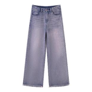 bbfer本依凡25年春季直筒牛仔裤女显瘦做旧阔腿小众纯棉WYSNZ0122