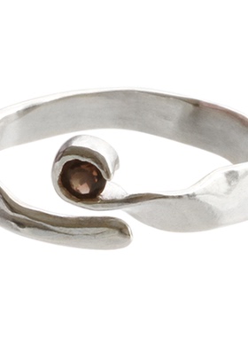 戒指925银原创设计师极简小众