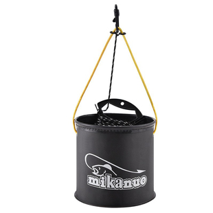 钓鱼打水桶带绳加厚折叠便携易清洗软胶材质防水尼龙超轻垂钓优质