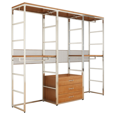 芬木置物架家具实木衣帽间