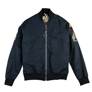 AK男装集市店狂怒坦克服男外套男士夹克纯棉帆布美式飞行棒球服