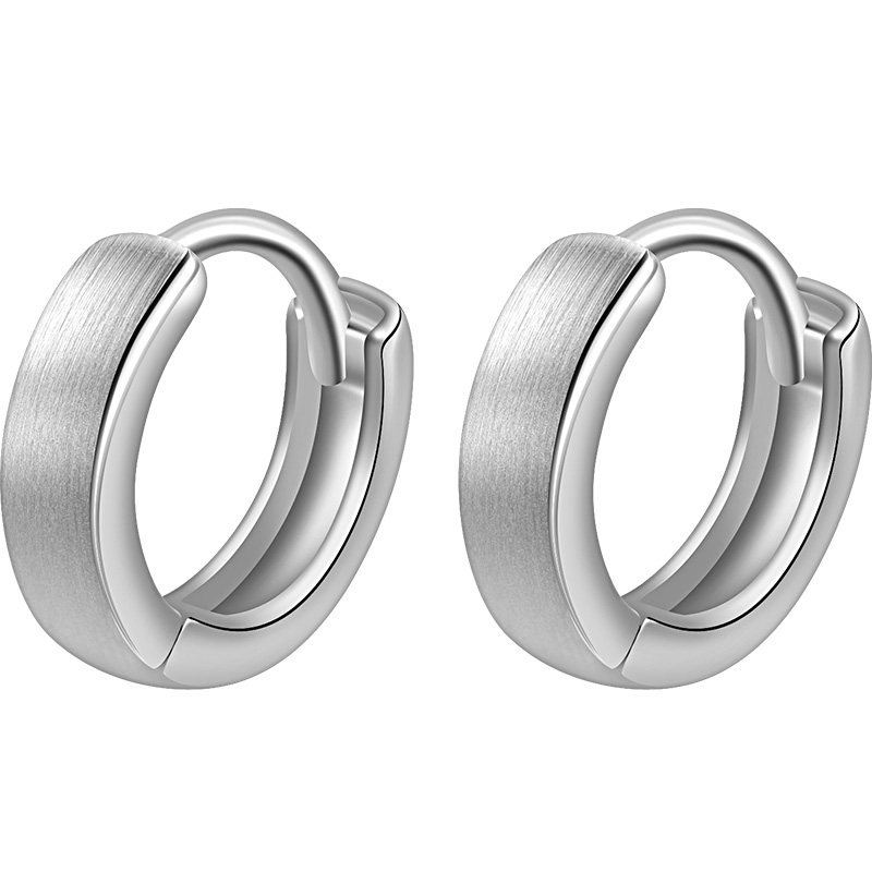 老银匠s925银耳扣女款简约百搭小众设计感纯银耳环耳饰送女友礼物