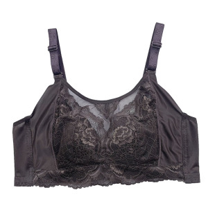 超薄全罩杯大胸显小内衣大码无钢圈文胸抹胸防走光收副乳缩胸胸罩