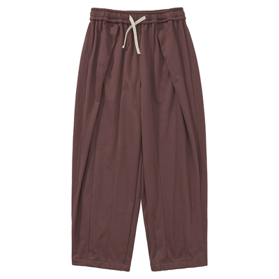 拼接剪裁松紧腰百搭简约裤子男