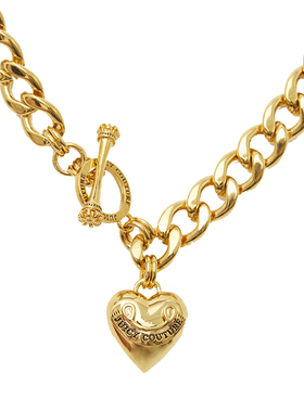 juicy基础款爱心字母项链