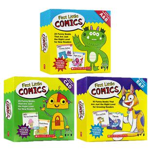 【点读音乐版 上新】学乐小气泡First Little Comics56册附贴纸英文原版全彩盒装儿童宝宝启蒙漫画读物送音频入门分级绘本亲子共读